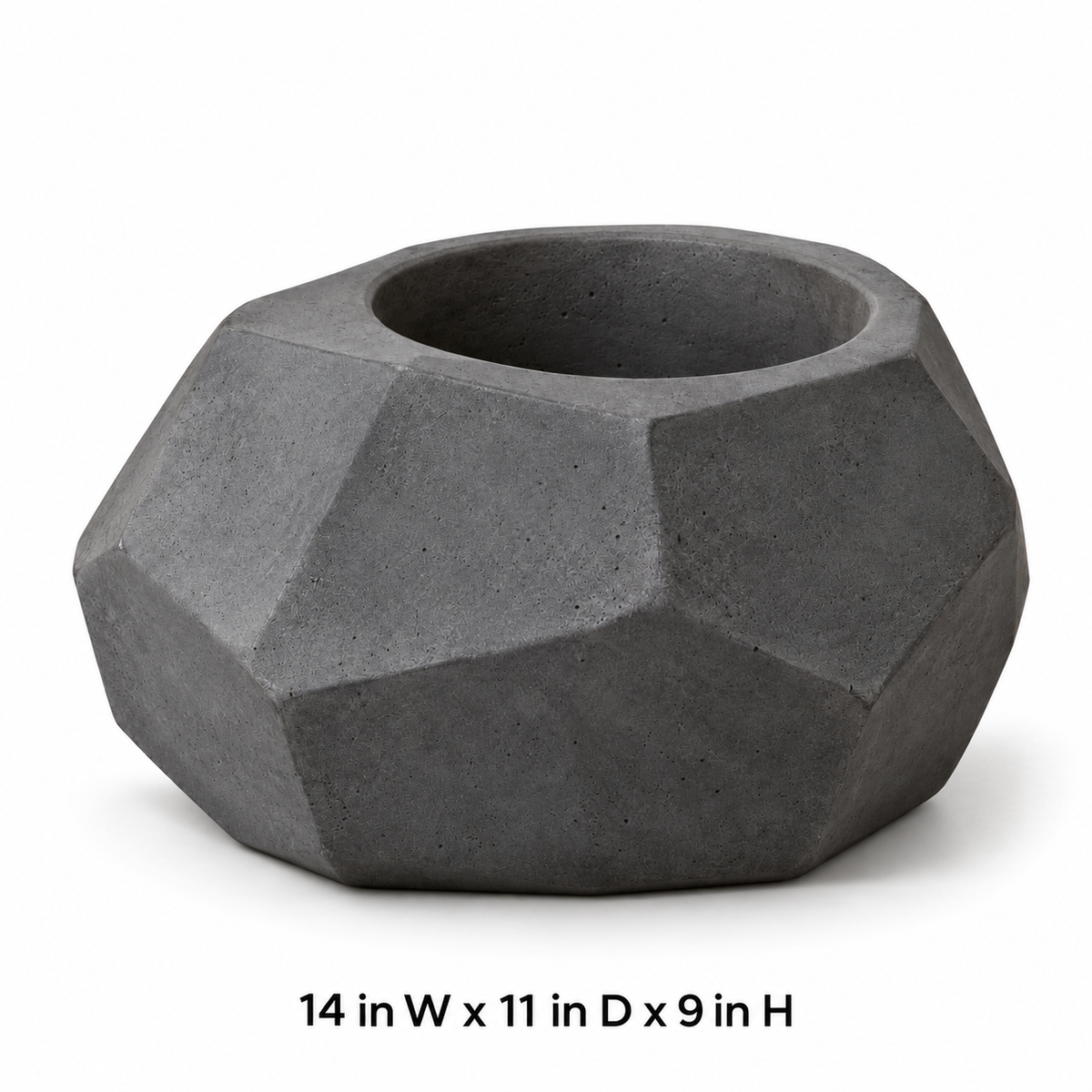 Faceted Boulder Planter