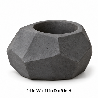 Faceted Boulder Planter