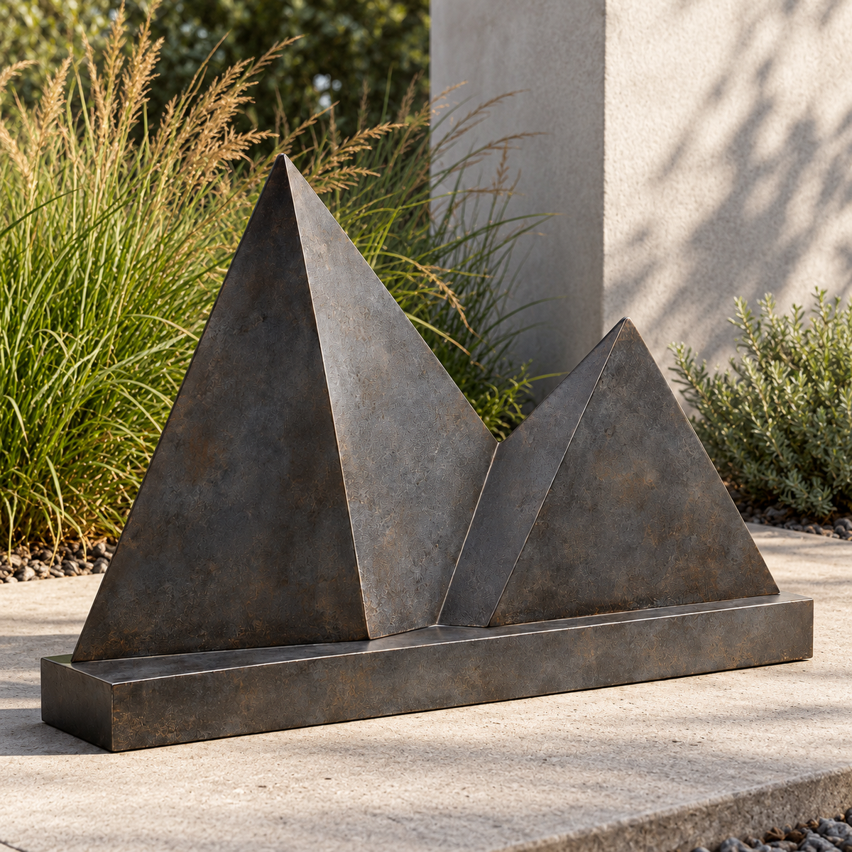 Folded Peak Garden Sculpture