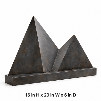 Folded Peak Garden Sculpture