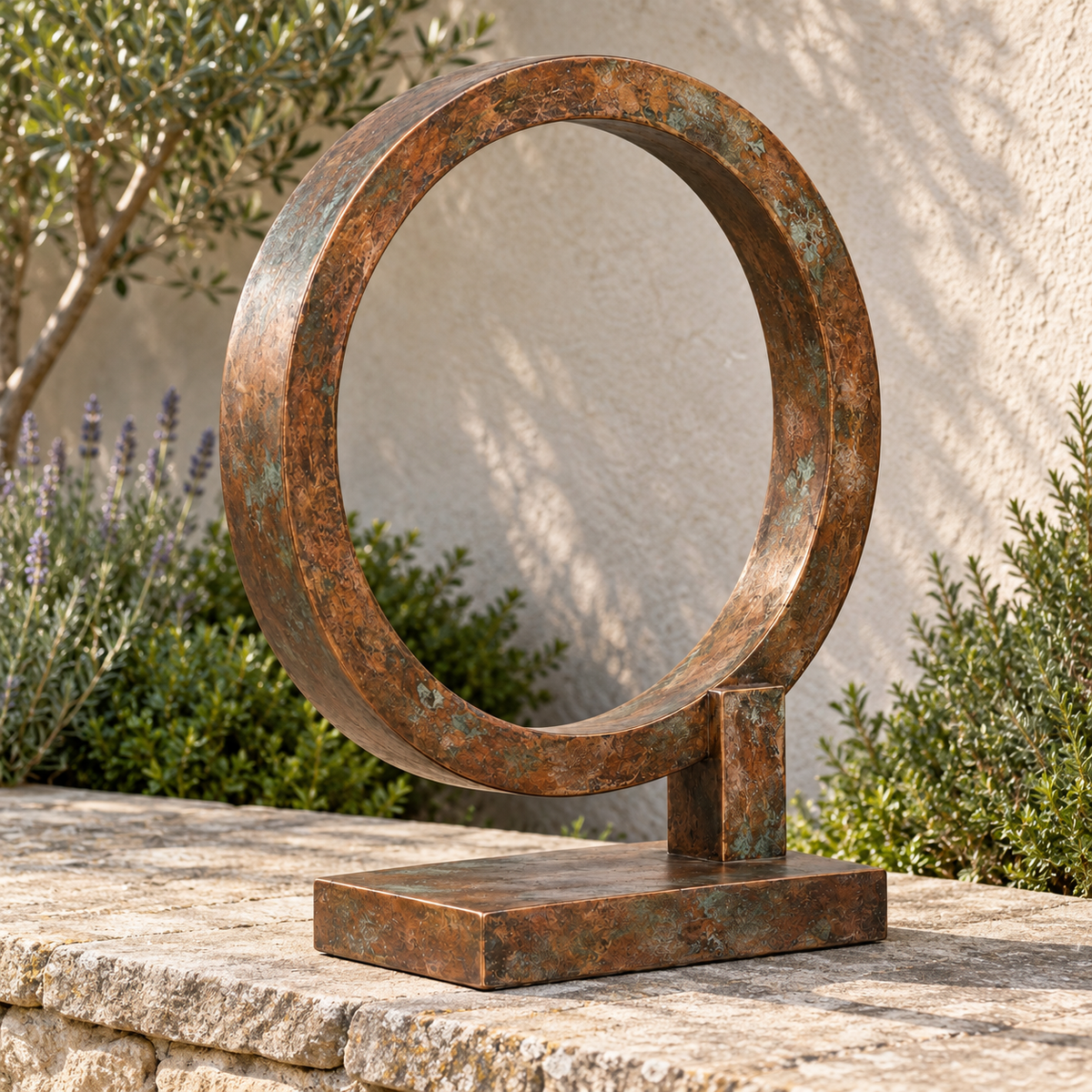 Offset Halo Garden Sculpture
