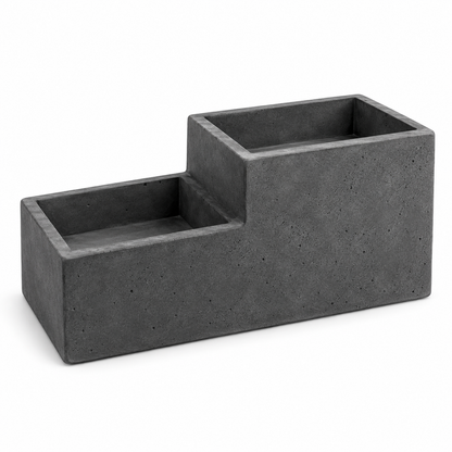 Stepped Twin-Basin Planter