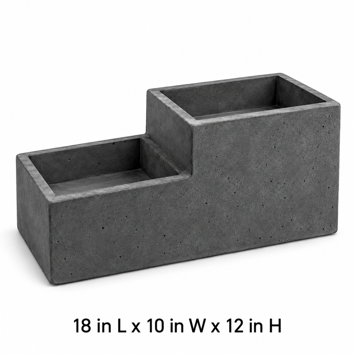 Stepped Twin-Basin Planter