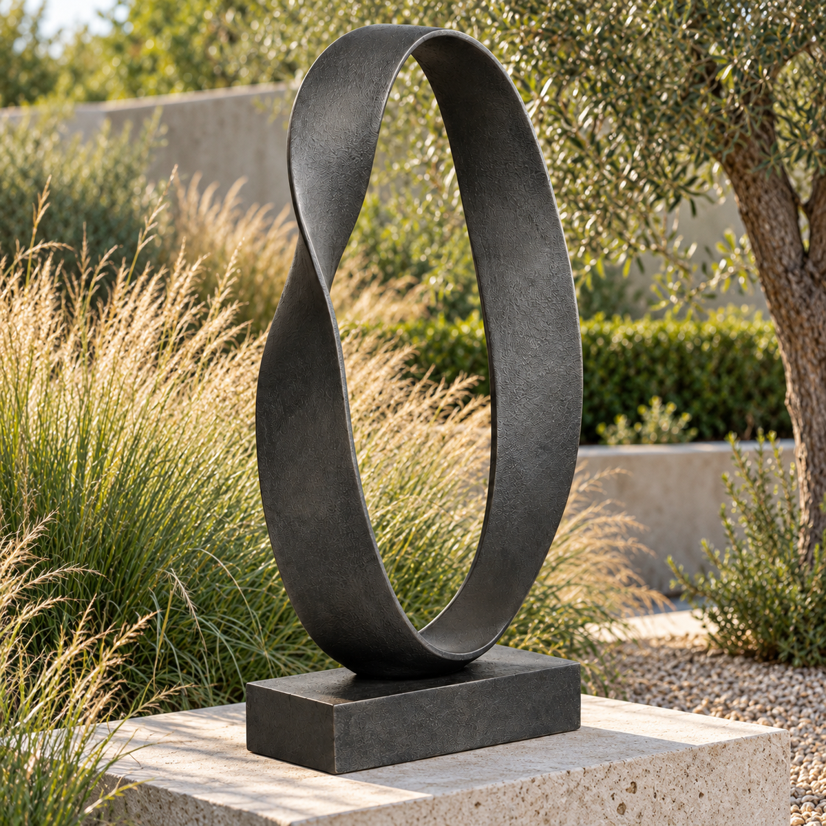 Twist-Loop Garden Sculpture
